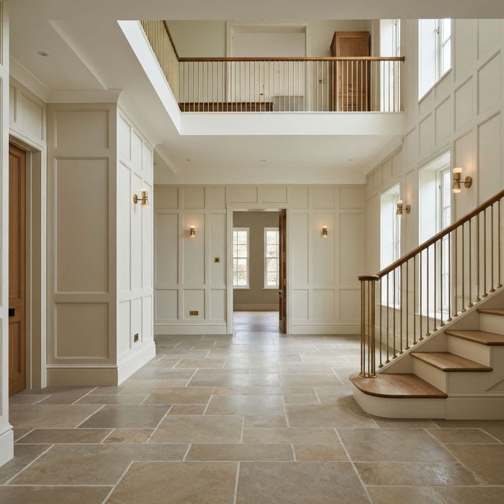 Georgian townhouse entrance hallway renovation